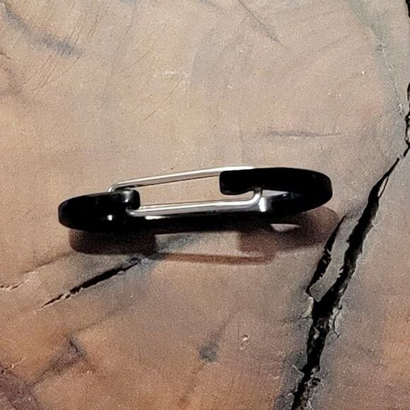 Personalized Engraved Carabiner Key Pear Shaped With Snap Hook - Picture 6 of 7